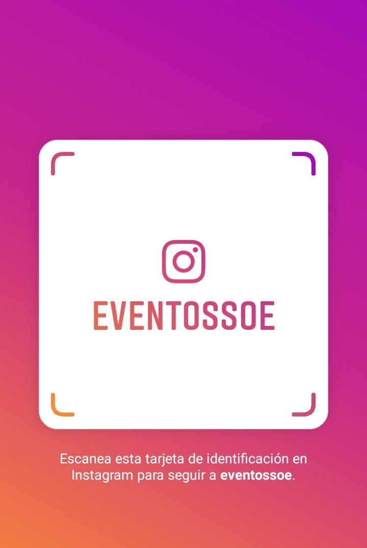 tarjeta instagram soe eventos